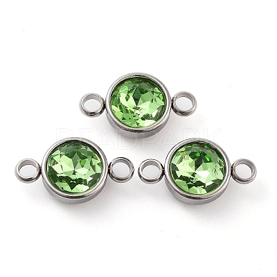Glass Connector Charms GLAA-G018-P14-1
