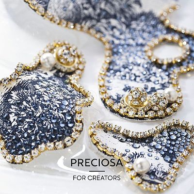 Preciosa® MAXIMA Crystal Round Stones Y-PRC-RBSS6-71350-1