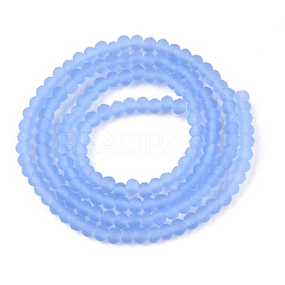 Transparent Glass Beads Strands EGLA-A044-T1mm-MD14-1