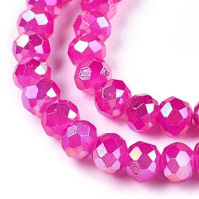 Baking Paint Glass Beads Strands DGLA-A034-J4mm-B11-1