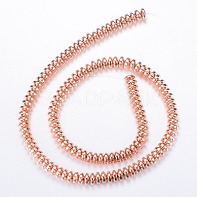 Electroplate Non-magnetic Synthetic Hematite Bead Strands X-G-Q465-19RG-1