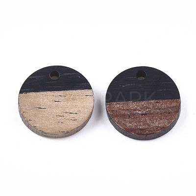 Resin & Walnut Wood Pendants RESI-S358-02E-08-1