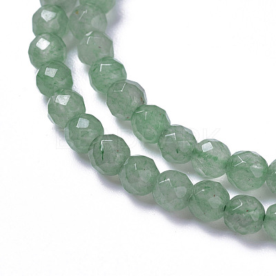 Natural Green Aventurine Beads Strands G-F596-10-4mm-1