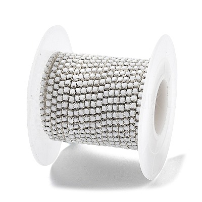 Iron Rhinestone Glass Cup Chain CH-U001-01S-1