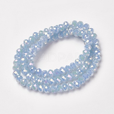 Electroplate Glass Beads Strands EGLA-A034-J2mm-T04-1
