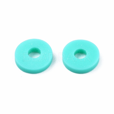 Handmade Polymer Clay Beads Strands CLAY-R089-6mm-T02B-34-1