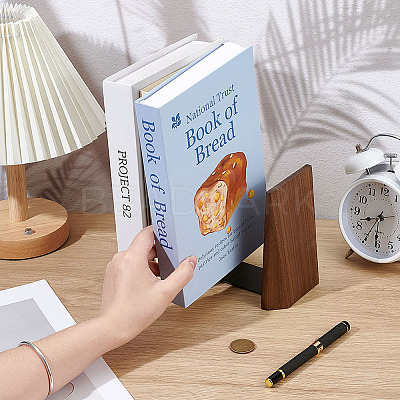 Wooden Bookends AJEW-WH0752-106-1