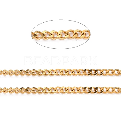 304 Stainless Steel Curb Chains CHS-D033-02G-02-1