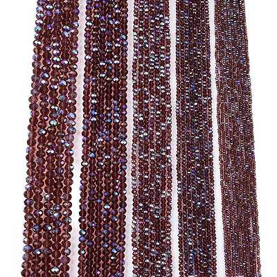 Electroplate Glass Beads Strands EGLA-A044-T1mm-L13-1