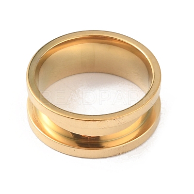 201 Stainless Steel Grooved Finger Ring RJEW-WH0004-32A-G-1