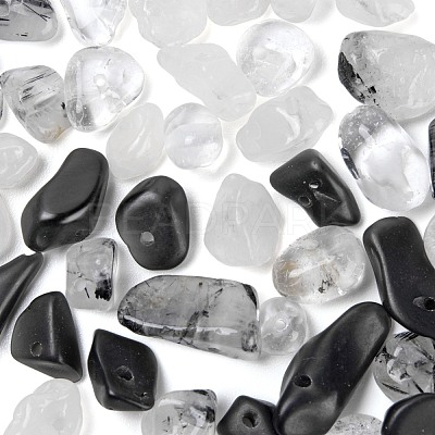 60G 4 Style Natural Mixed Gemstone Chip Beads G-FS0001-44-1