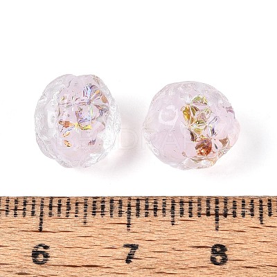 Handmade Foil Glass Beads FOIL-N029-10F-1