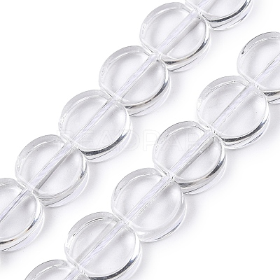 Transparent Glass Beads Strands GLAA-N001-59-1