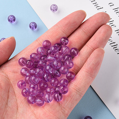 Transparent Acrylic Beads MACR-S370-A8mm-740-1