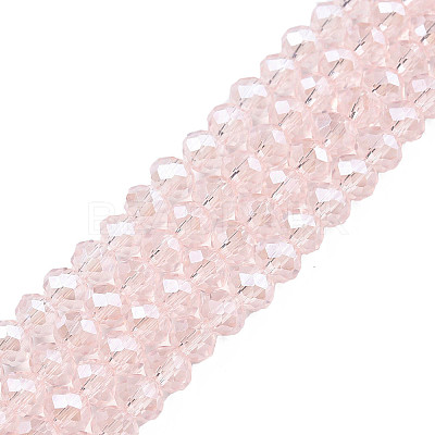 Electroplate Glass Beads Strands EGLA-A034-T8mm-A03-1