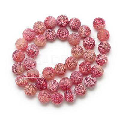 Natural Weathered Agate Bead Strands G-S237-8mm-09-1