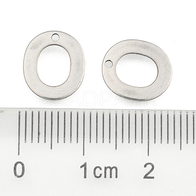 Tarnish Resistant 304 Stainless Steel Letter Charms LS-X-STAS-O072-O-1