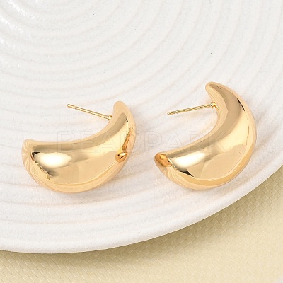 Brass Stud Earrings for Women KK-CBAD851-16G-1