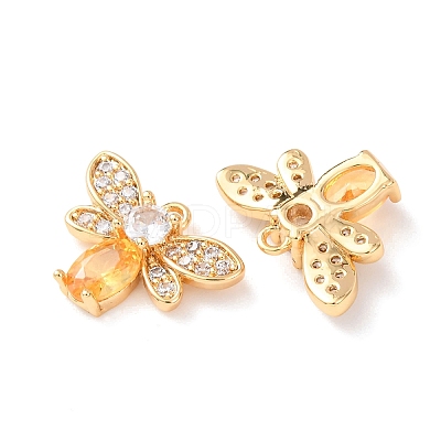 Brass Micro Pave Cubic Zirconia Pendants KK-A284-15G-03-1