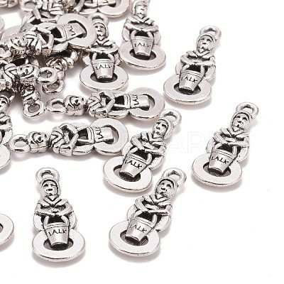 Tibetan Style Alloy Pendants X-TIBEP-GC147-AS-NR-1