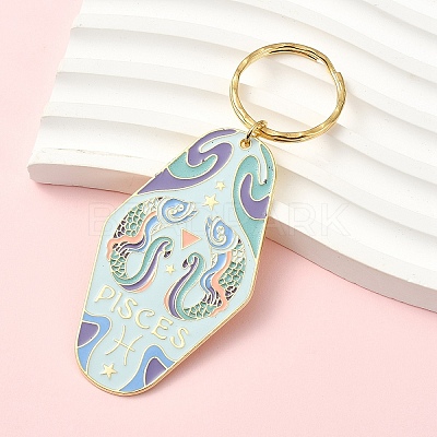 Alloy Enamel Keychains KEYC-YW00224-04-1