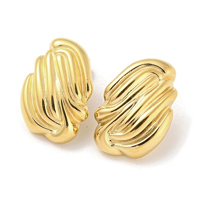 304 Stainless Steel Stud Earrings EJEW-G367-06G-1