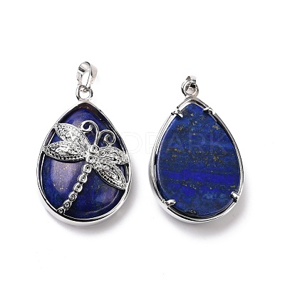 Natural Lapis Lazuli Pendants G-G900-01P-02-1