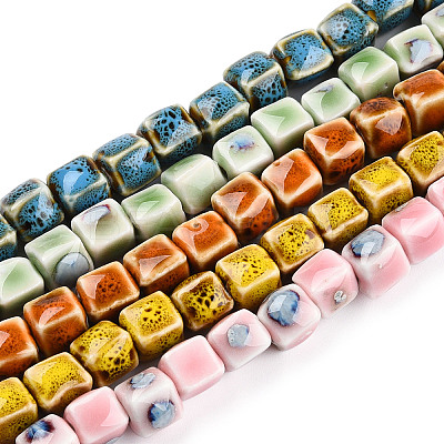 Handmade Porcelain Bead Strands PORC-N007-28-1