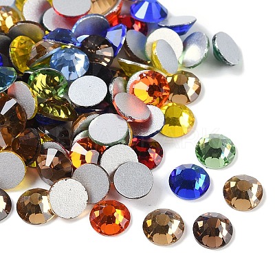 Glass Flat Back Rhinestone RGLA-C002-SS34-M-1