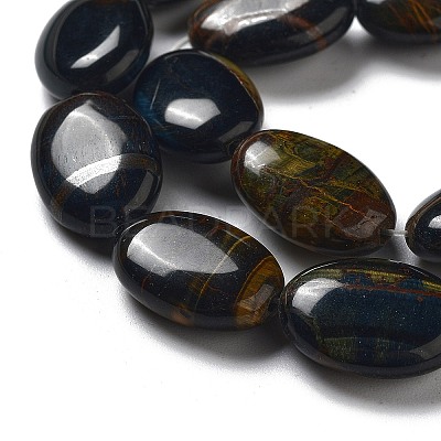Natural Blue Tiger Eye Beads Strands G-P528-M23-01-1