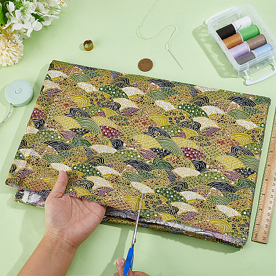Japanese Style Cotton Fabric DIY-WH0504-889F-1