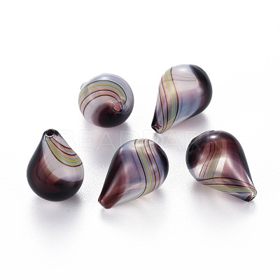 Transparent Handmade Blown Glass Globe Beads GLAA-T012-03-1