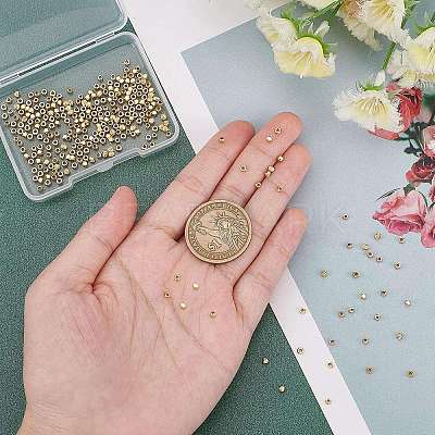 300Pcs 3 Style Brass Beads KK-FH0004-03-1