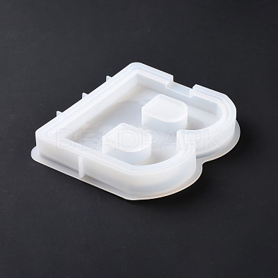 Letter-shaped Food Grade Money Box Silicone Molds DIY-D072-01GP-02-1