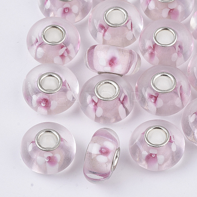 Handmade Lampwork European Beads LAMP-S193-004A-1