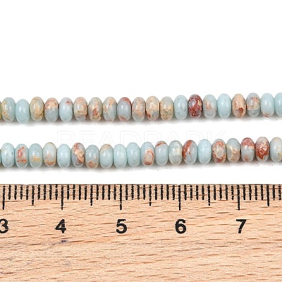 Synthetic Aqua Terra Jasper Beads Strands X-G-S366-102A-1