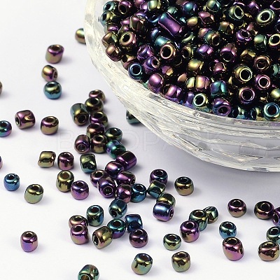 (Repacking Service Available) 6/0 Glass Seed Beads SEED-C018-4mm-604-1