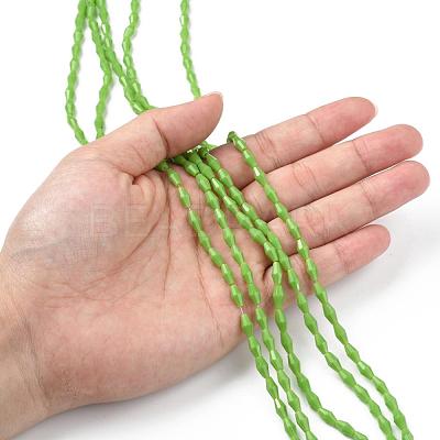 Opaque Glass Beads Strands GLAA-P001-03A-02-1