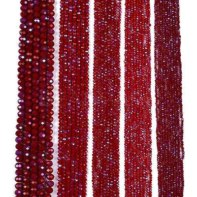 Electroplate Opaque Solid Color Glass Beads Strands EGLA-A044-P2mm-L02-1
