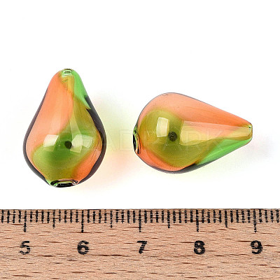 Transparent Handmade Blown Glass Globe Beads GLAA-T012-05K-01-1