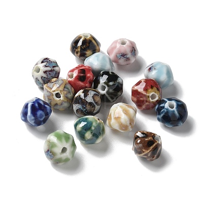 Vintage Porcelain Pumpkin Beads PORC-L080-A-1