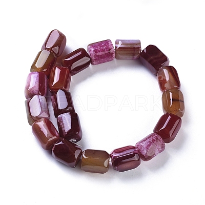 Natural Agate Beads Strands G-L542-B13-1