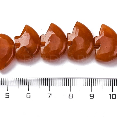 Natural Red Aventurine Beads Strands G-F783-G01-01-1