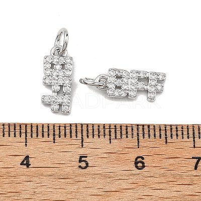 SHEGRACE Brass Micro Pave Clear Cubic Zirconia Pendants XGRQ2C218-408P-1