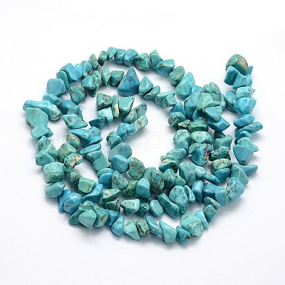 Synthetic Turquoise Beads Strands G-O049-B-43-1