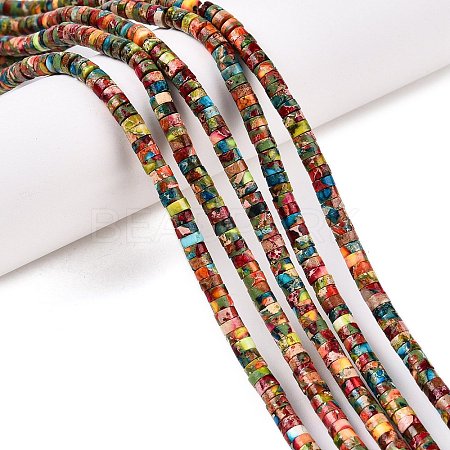 Natural Imperial Jasper Beads Strands G-T138-198E-1