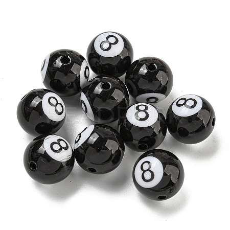 Opaque Acrylic Beads X-SACR-G039-01A-1