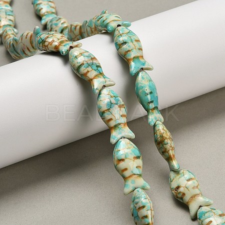 Synthetic Turquoise Beads Strands X-TURQ-F019-01I-1