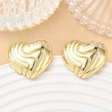 Brass Stud Earrings for Women KK-CBAD851-31G-1