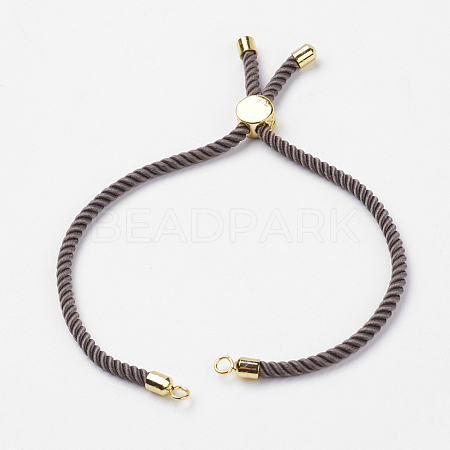 Nylon Twisted Cord Bracelet Making X-MAK-K007-01G-1